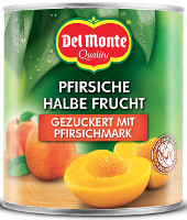 Del Monte Pfirsiche halbe Frucht gezuckert 825 g Konserve (470 g)